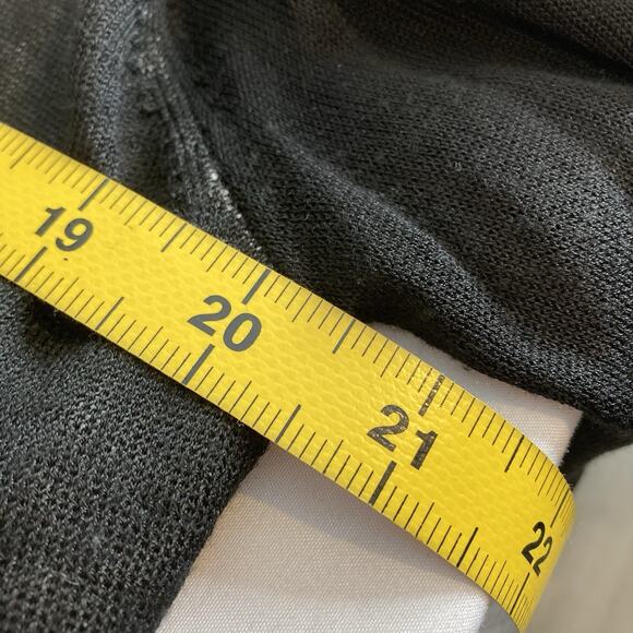 Chico's Women's Black White Sheer Open Tunic Cardigan Size 2 Large Lagenlook‎ - Picture 4 of 11